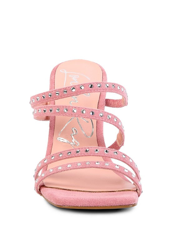 Studded Multi Strap Sandals - Scarvesnthangs