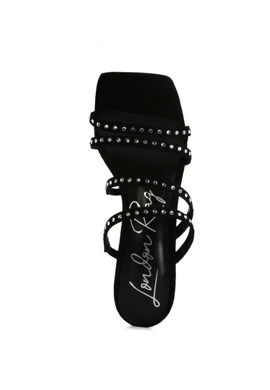 Studded Multi Strap Sandals - Scarvesnthangs