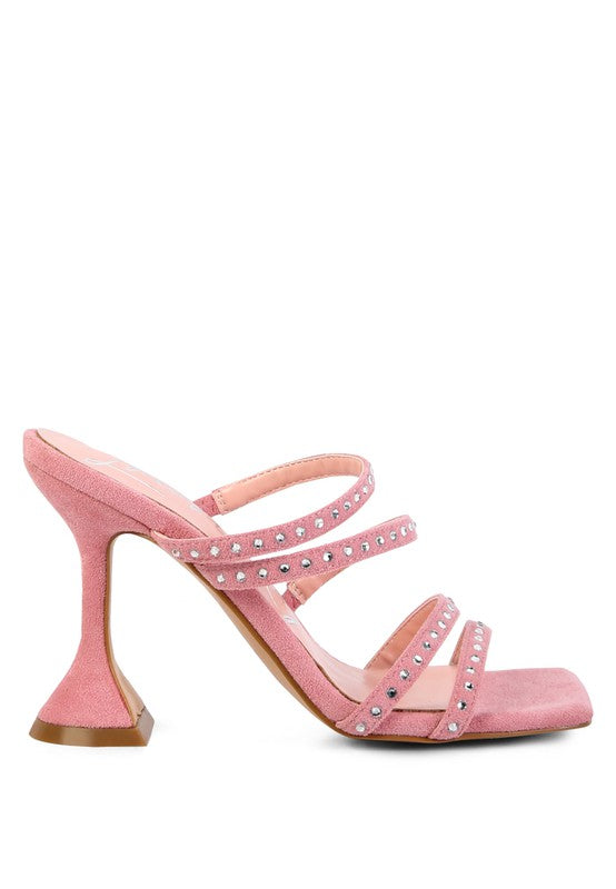 Studded Multi Strap Sandals - Scarvesnthangs