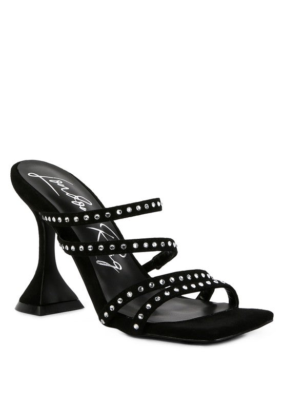 Studded Multi Strap Sandals - Scarvesnthangs