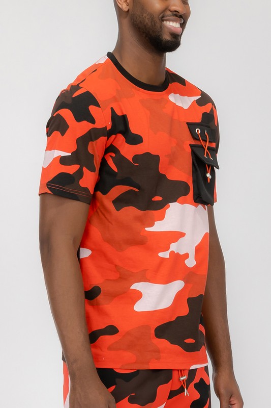 Weiv Full Camo Short Sleeve TShirt - Scarvesnthangs