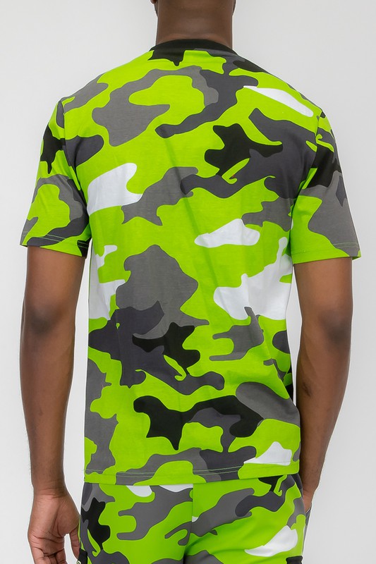 Weiv Full Camo Short Sleeve TShirt - Scarvesnthangs