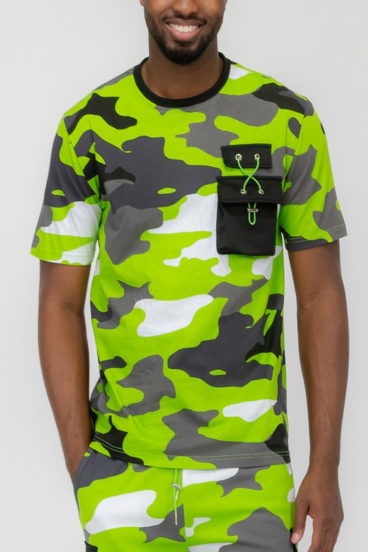 Weiv Full Camo Short Sleeve TShirt - Scarvesnthangs