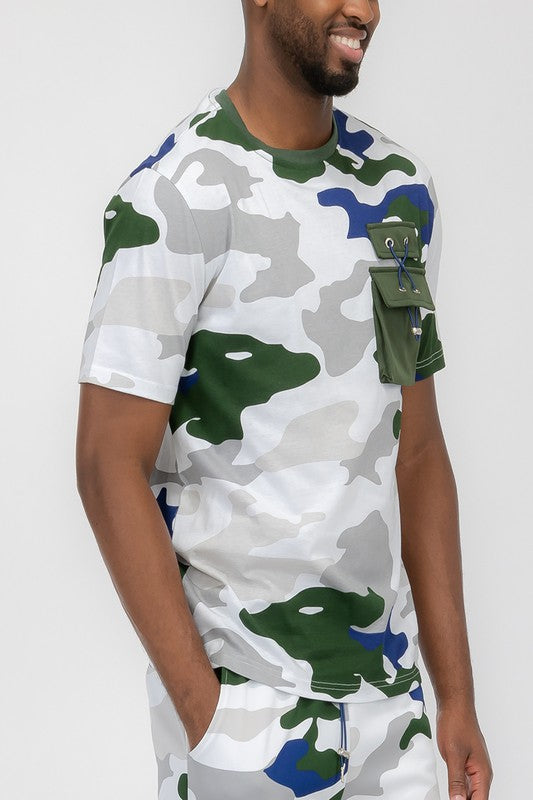 Weiv Full Camo Short Sleeve TShirt - Scarvesnthangs