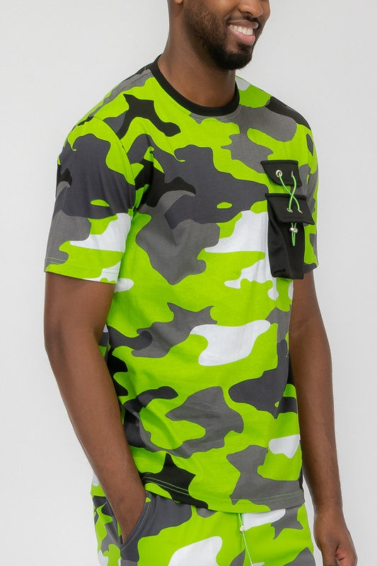 Weiv Full Camo Short Sleeve TShirt - Scarvesnthangs