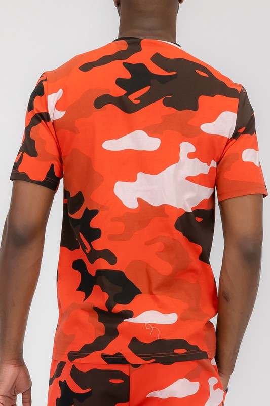 Weiv Full Camo Short Sleeve TShirt - Scarvesnthangs