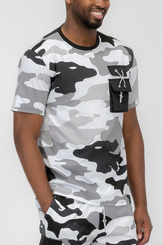 Weiv Full Camo Short Sleeve TShirt - Scarvesnthangs