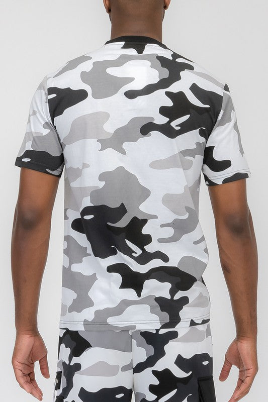 Weiv Full Camo Short Sleeve TShirt - Scarvesnthangs