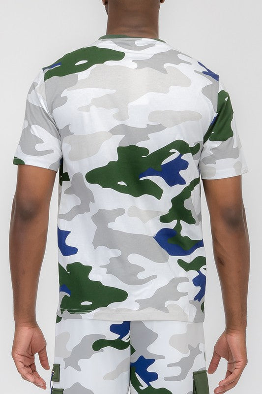 Weiv Full Camo Short Sleeve TShirt - Scarvesnthangs