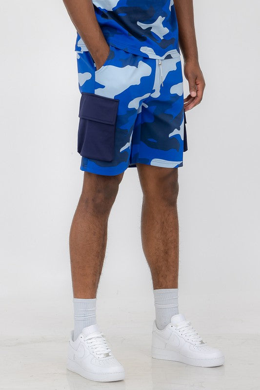 Weiv Mens Full Camo Sweat Shorts - Scarvesnthangs