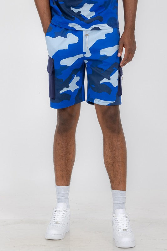 Weiv Mens Full Camo Sweat Shorts - Scarvesnthangs