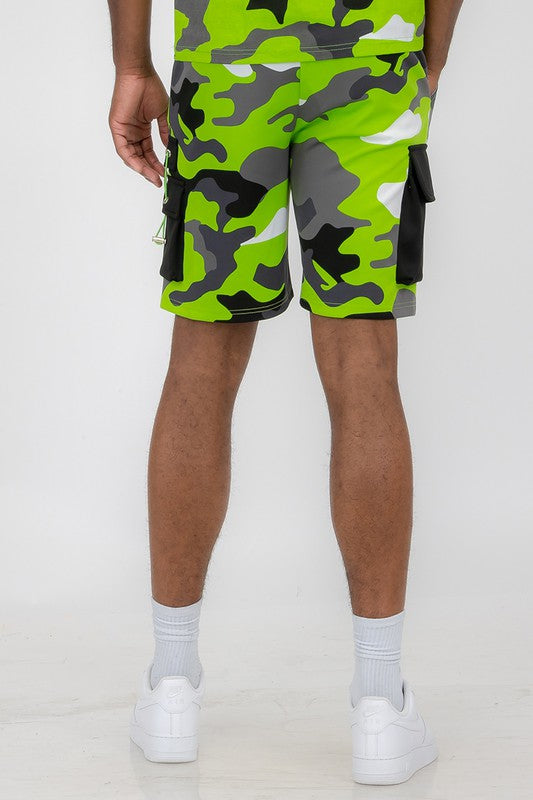 Weiv Mens Full Camo Sweat Shorts - Scarvesnthangs