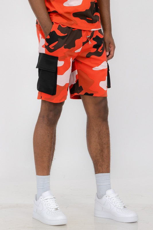 Weiv Mens Full Camo Sweat Shorts - Scarvesnthangs