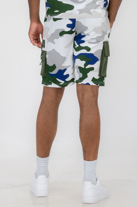 Weiv Mens Full Camo Sweat Shorts - Scarvesnthangs