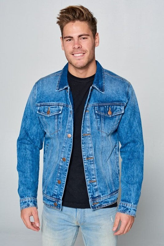 Men's Denim Jacket - Scarvesnthangs