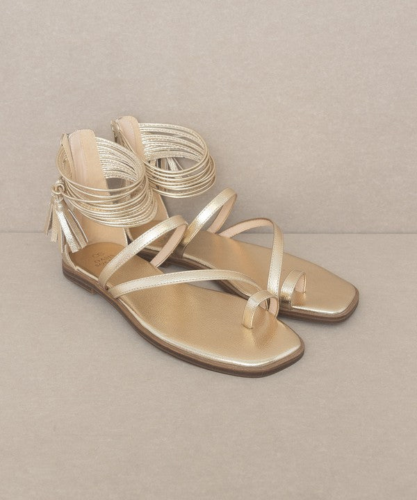 OASIS SOCIETY Abril - Strappy Ankle Wrap Sandal - Scarvesnthangs