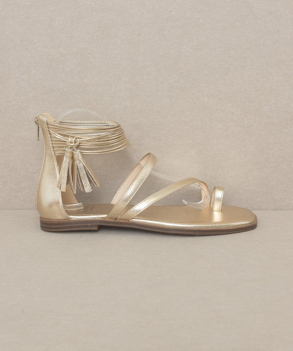 OASIS SOCIETY Abril - Strappy Ankle Wrap Sandal - Scarvesnthangs