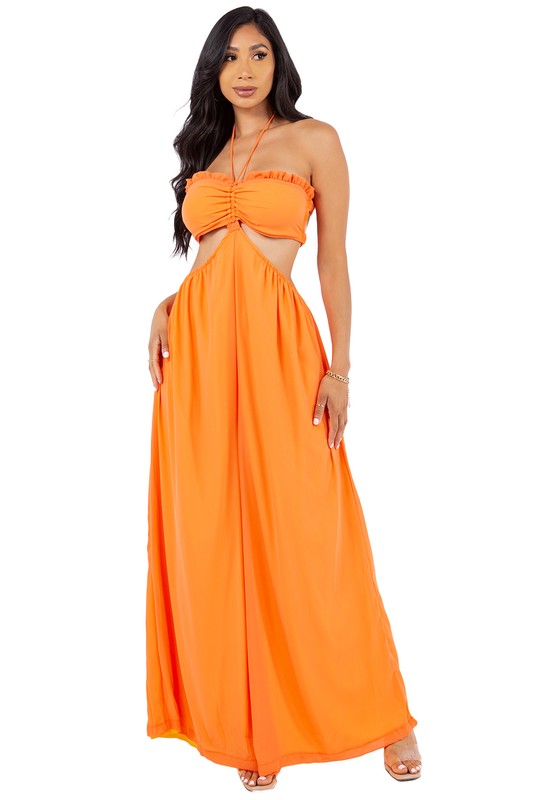 SEXY SUMMER JUMPSUIT - Orange - Scarvesnthangs