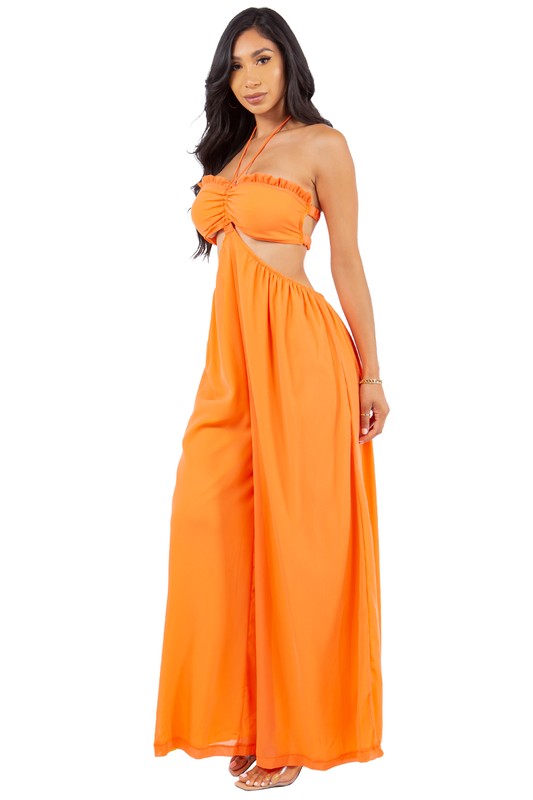 SEXY SUMMER JUMPSUIT - Orange - Scarvesnthangs