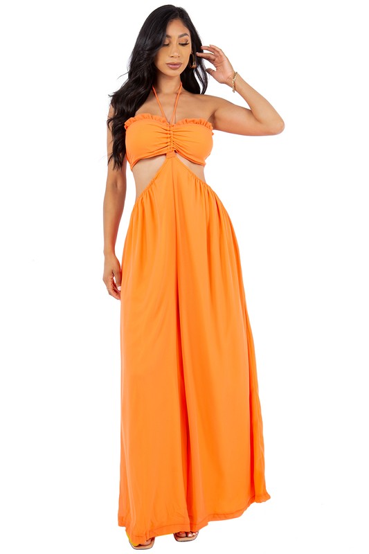 SEXY SUMMER JUMPSUIT - Orange - Scarvesnthangs