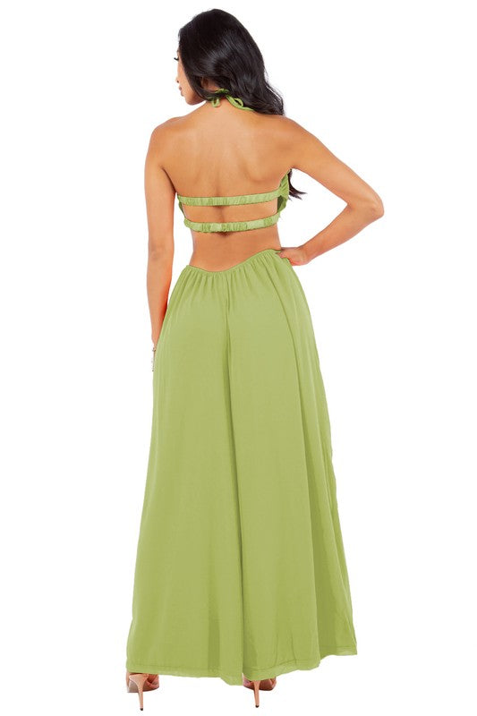 SEXY SUMMER JUMPSUIT - Green - Scarvesnthangs