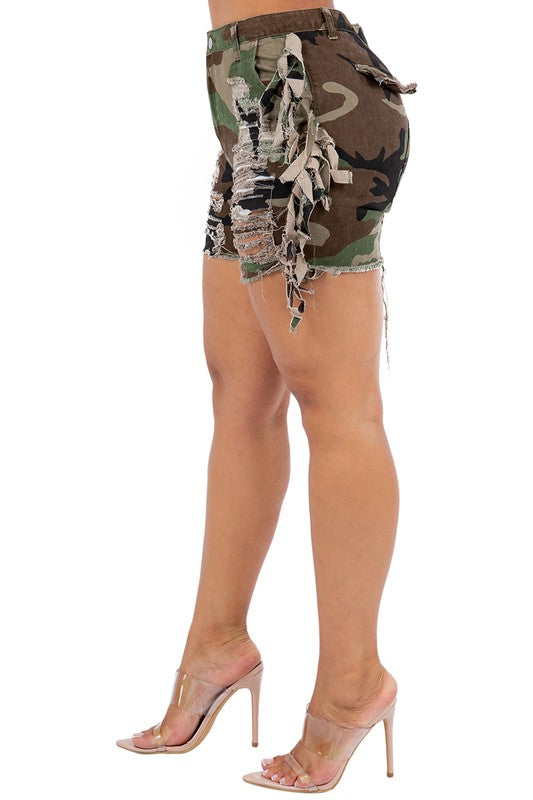 SEXY SPORT CAMOFLAGE SHORT - Scarvesnthangs