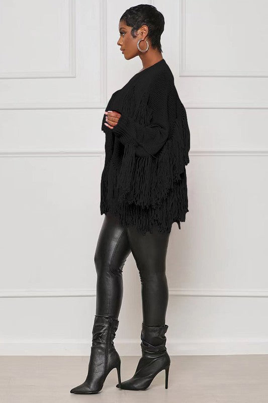 Tassel Knit Cardigan