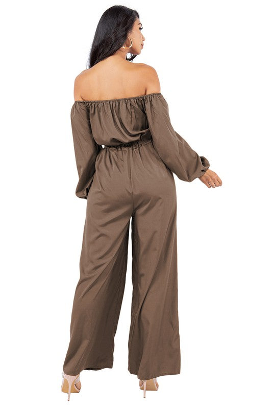 Sexy Off The Shoulder Jumpsuit - Scarvesnthangs