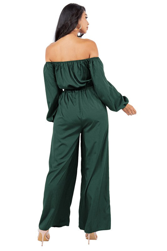 Sexy Off The Shoulder Jumpsuit - Scarvesnthangs