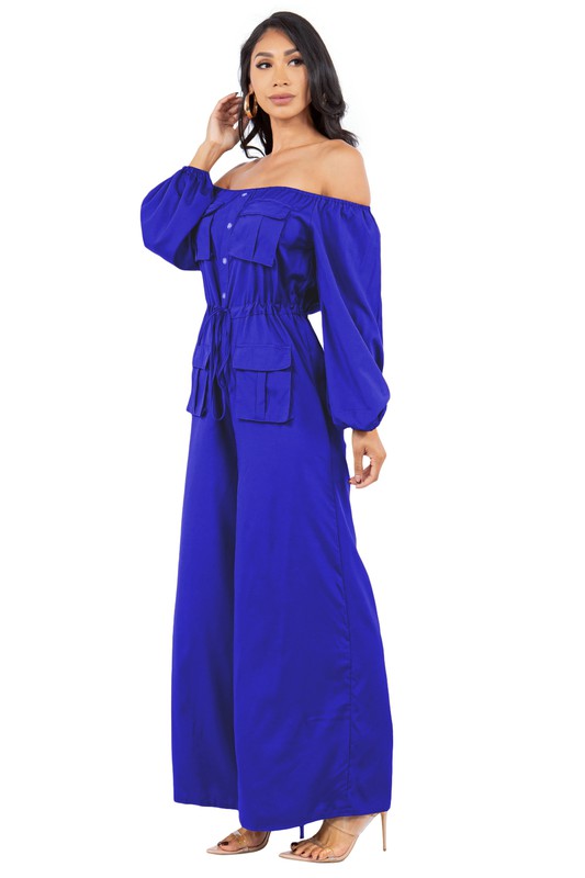 Sexy Off The Shoulder Jumpsuit - Scarvesnthangs