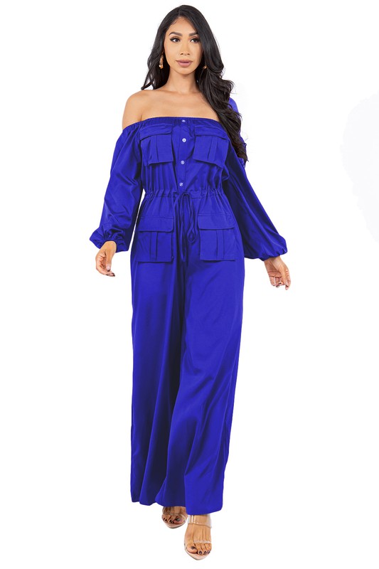 Sexy Off The Shoulder Jumpsuit - Scarvesnthangs