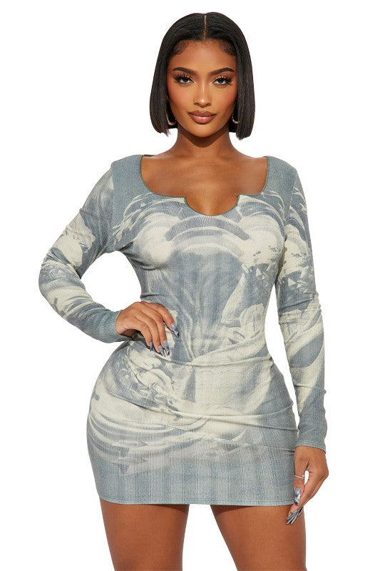 Bodycon Mini Dress - Scarvesnthangs