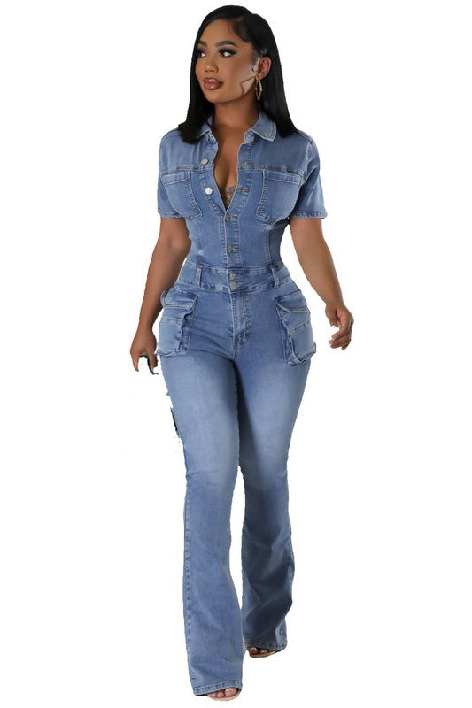 WOMEN DENIM SEXY JUMPSUIT - Scarvesnthangs