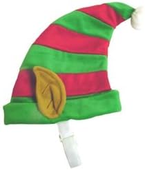 Dog Christmas Elf Hat Festive Holiday Pet Costume (Small)