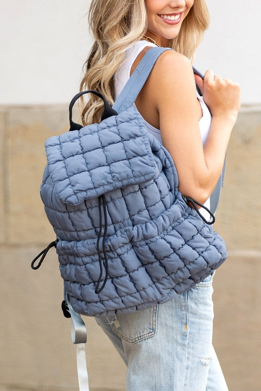 Stevie Quilted Puffer Backpack