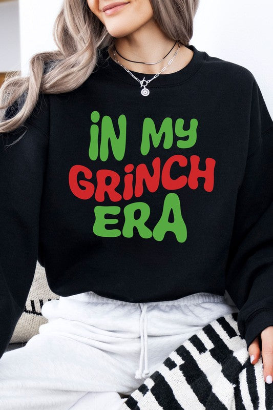 Christmas Grinch Fleece Sweatshirt