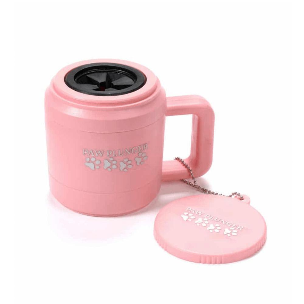 Paw Plunger P – Pink, Gentle Paw Cleaner to Keep Your Home and Car DirtFree (5.25” L x 3.5” W x 4” H)