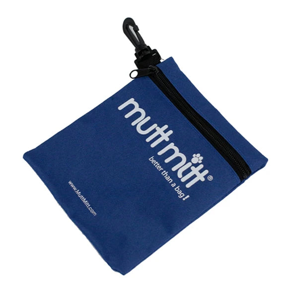 Mutt Mitt Pinkies 2-Ply Heavy Duty Mitten Dog Poop Bags Bundle with Pouch