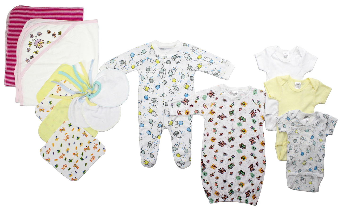 Newborn Baby Girls 14 Pc Layette Baby Shower Gift Set LS_0096