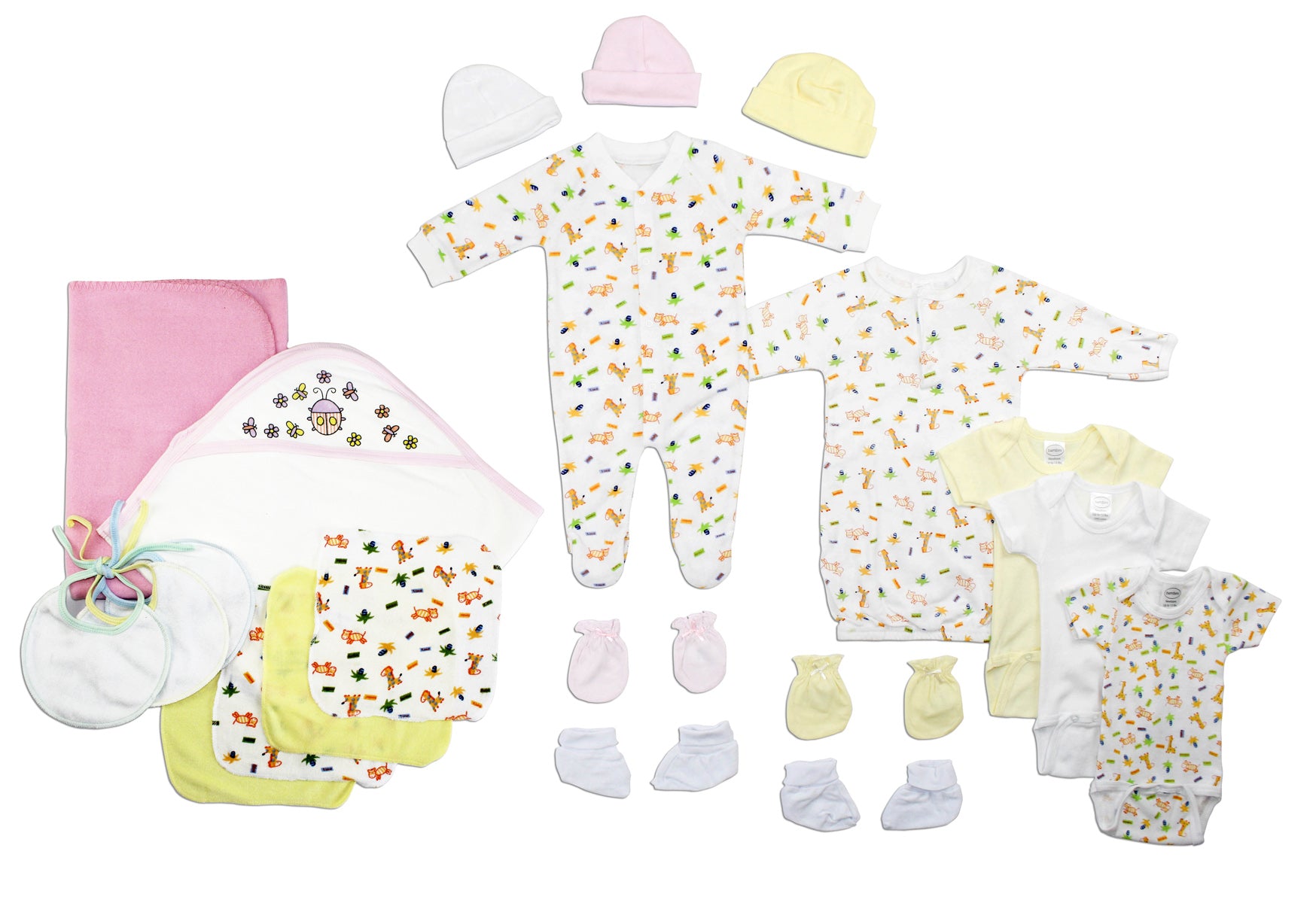 Newborn Baby Girls 21 Pc Layette Baby Shower Gift Set LS_0121