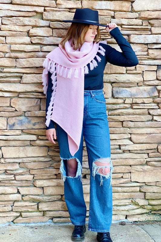 Fringe Blanket Scarf