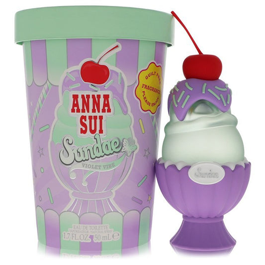 Anna Sui Sundae Violet Vibe by Anna Sui Eau De Toilette Spray 1.7 oz (Women)