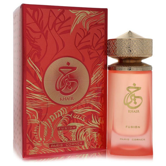 Paris Corner Khair Fusion by Paris Corner Eau De Parfum Spray (Unisex) 3.4 oz (Men)