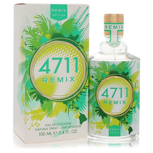 4711 Remix Green Oasis by 4711 Eau De Cologne Spray (Unisex) 3.4 oz (Men)