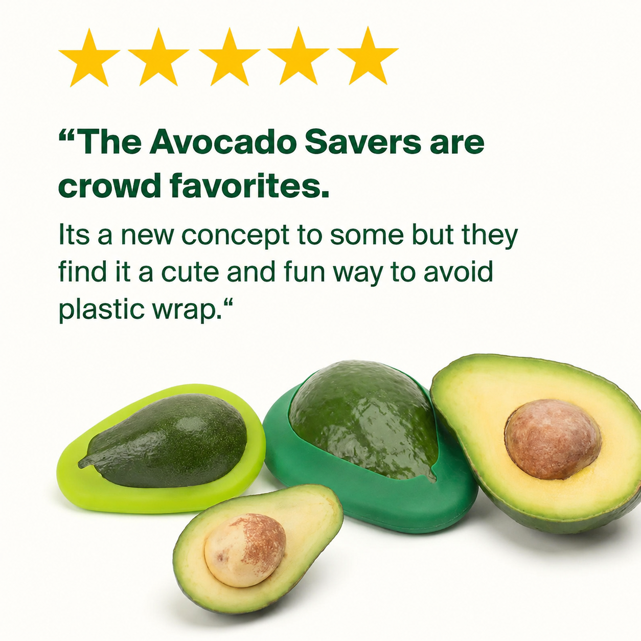 Reusable Silicone Avocado Savers (Set of 2)