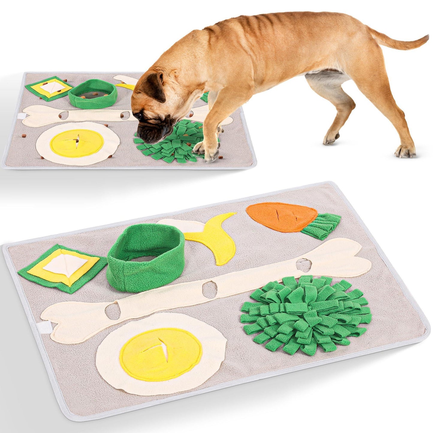 Snuffle Mat for Dogs Large Breed Keeps Pets Busy Indoors Comfortable to Lay On Soft Foraging Mat for Rabbits & Cats Interactive Enrichment Toy Slows Down Feeding Alternative to Bowls