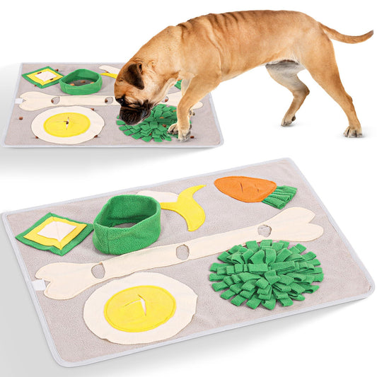 Snuffle Mat for Dogs Large Breed Keeps Pets Busy Indoors Comfortable to Lay On Soft Foraging Mat for Rabbits & Cats Interactive Enrichment Toy Slows Down Feeding Alternative to Bowls