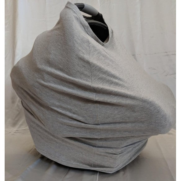 Grey 5-in-1 Breast Feeding Nursing Car Seat Stroller Cover