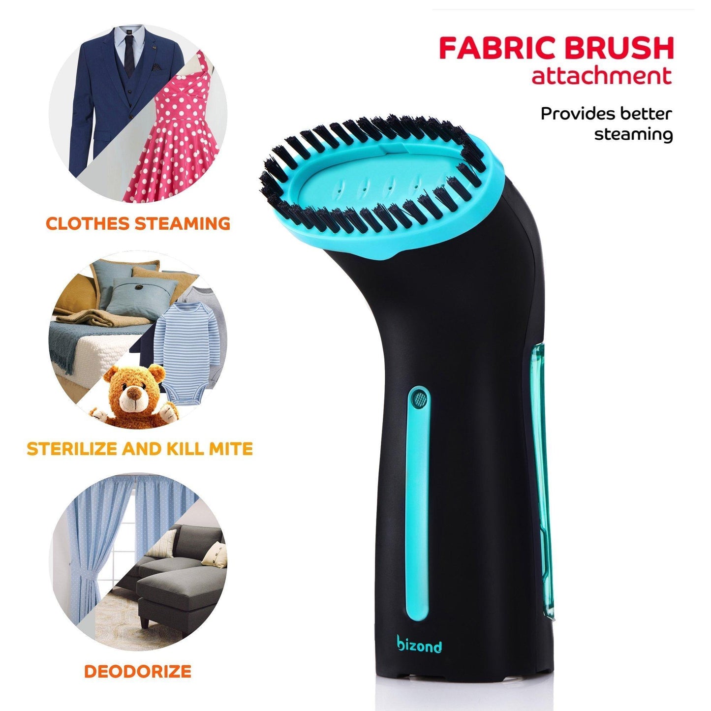 Steamer for Clothes Travel Handheld Portable Steamer for Garment and Fabric   No Spitting Safe and Little Handy   Compact Mini Clothing Steamer and Curtain with Accessories Black