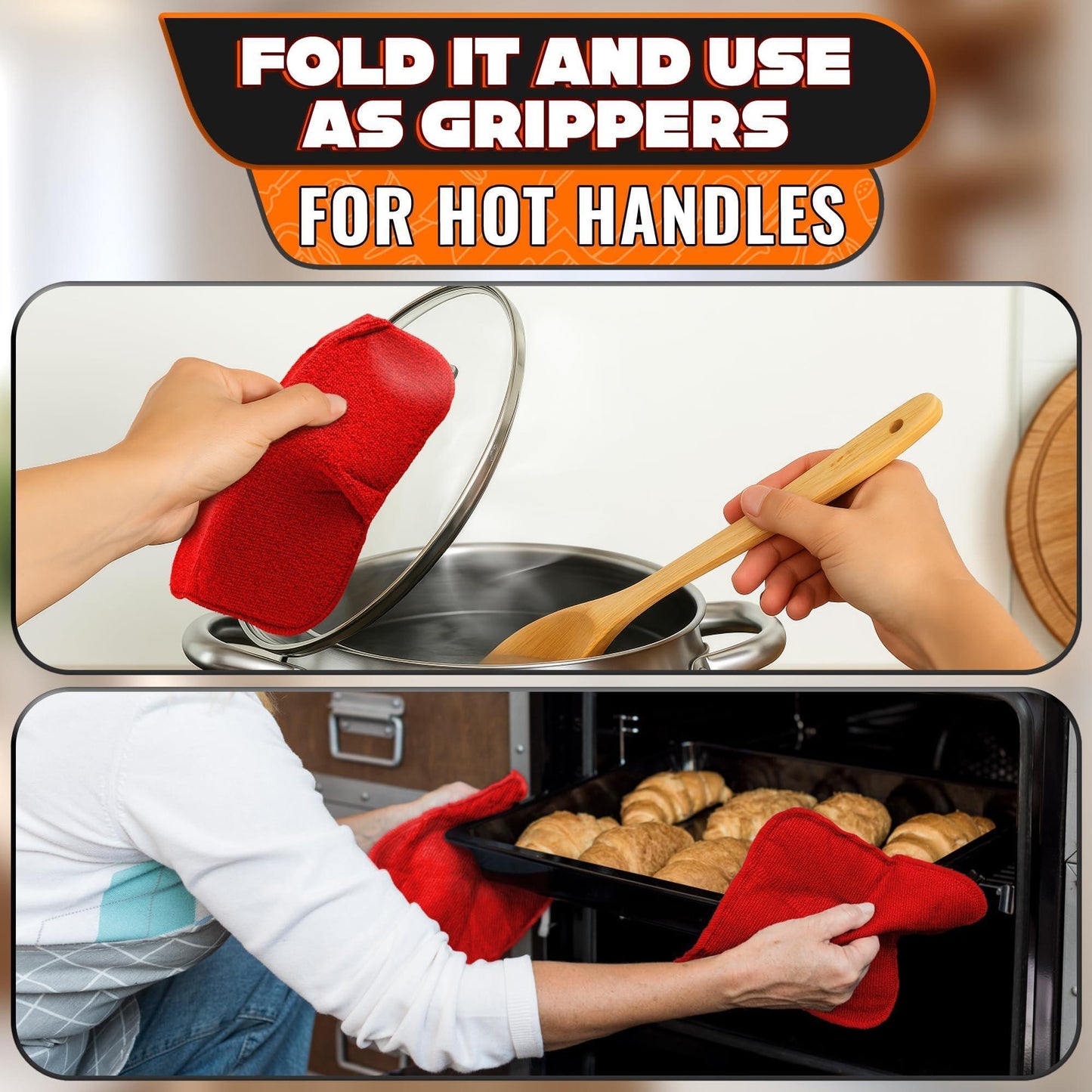 6 Pcs Soup Bowl Holders for Hot Food – Heat Resistant Fabric Soup Cozy Bowl Warmer Holder for Kitchen Fits Standard Dishes up to 6.5  & Plates 7.1  – Washable & Reusable  Safe Handling & Trivet Use